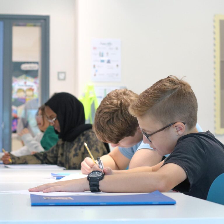 Northview Students studying in the classroom